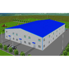 Light Prefabricated Steel Structures Corrugated Metal Sheets Roof Wall Metal Storage Buildings